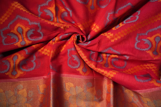 Cotton Ikkat Saree | SSCS233