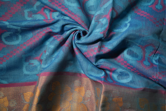 Cotton Ikkat Saree | SSCS233