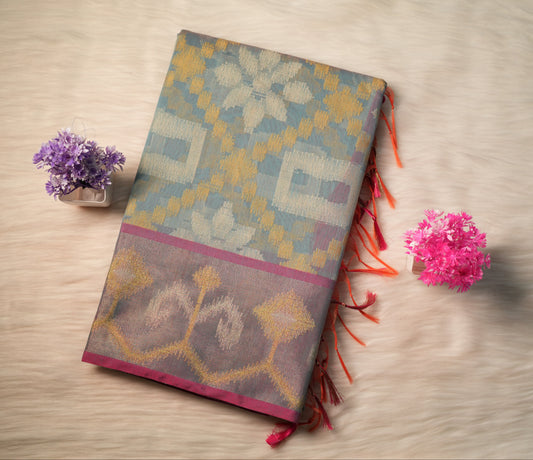 Cotton Ikkat Saree | SSCS233