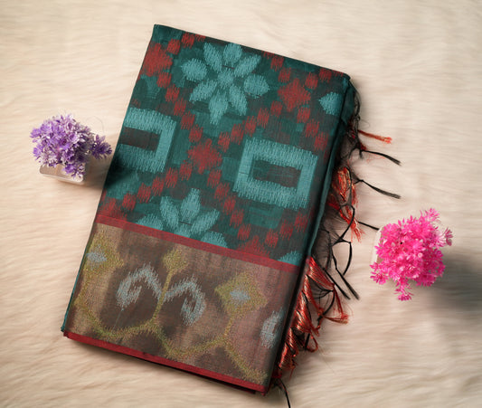 Cotton Ikkat Saree | SSCS233