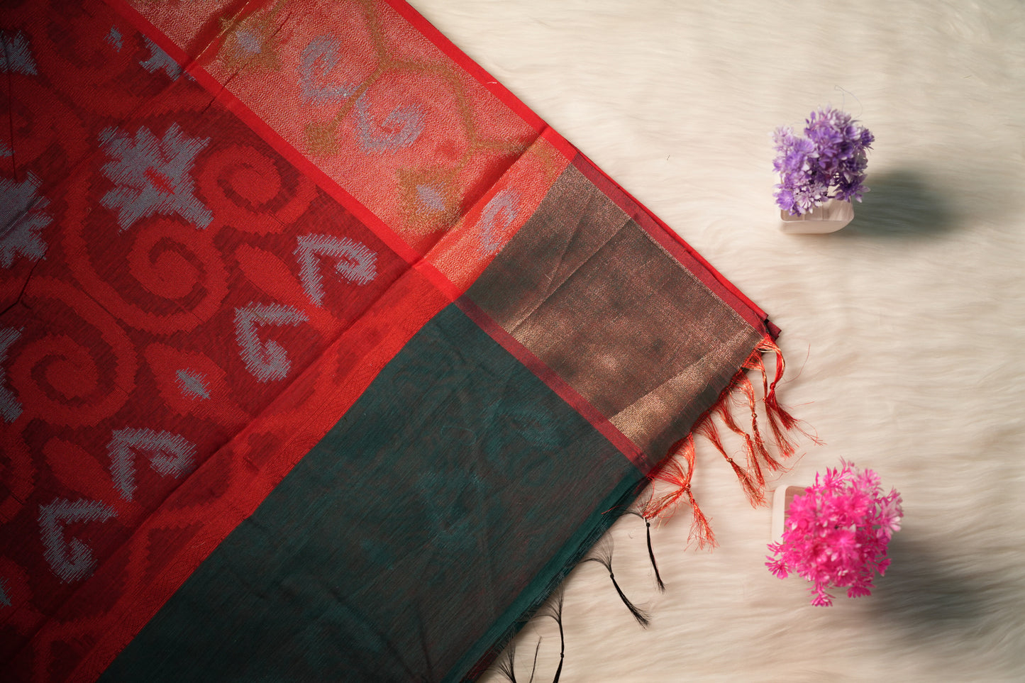 Cotton Ikkat Saree | SSCS233