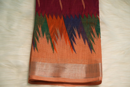 Temple Boarder Saree | SSBS185