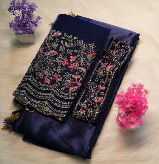 Party Wear Silk Saree | SSPS186