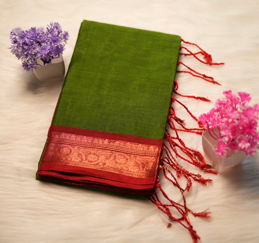 Rich Temple Cotton Saree | SSTS192