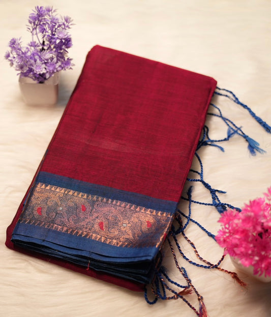 Rich Temple Cotton Saree | SSTS192