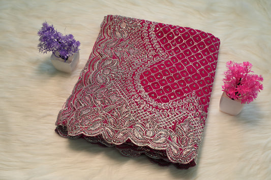 Fancy Stone Work Saree | SSSK203