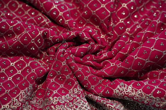 Fancy Stone Work Saree | SSSK203