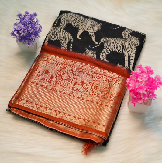 Viscose Silk Saree | SSMS194