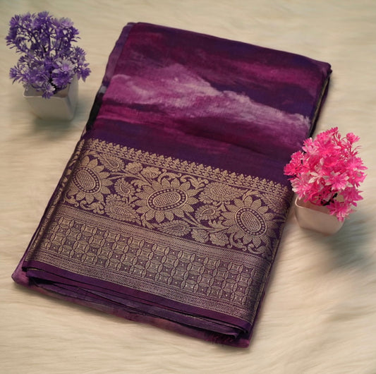 Viscose Silk Saree | SSMS194