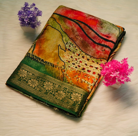 Viscose Silk Saree | SSMS194