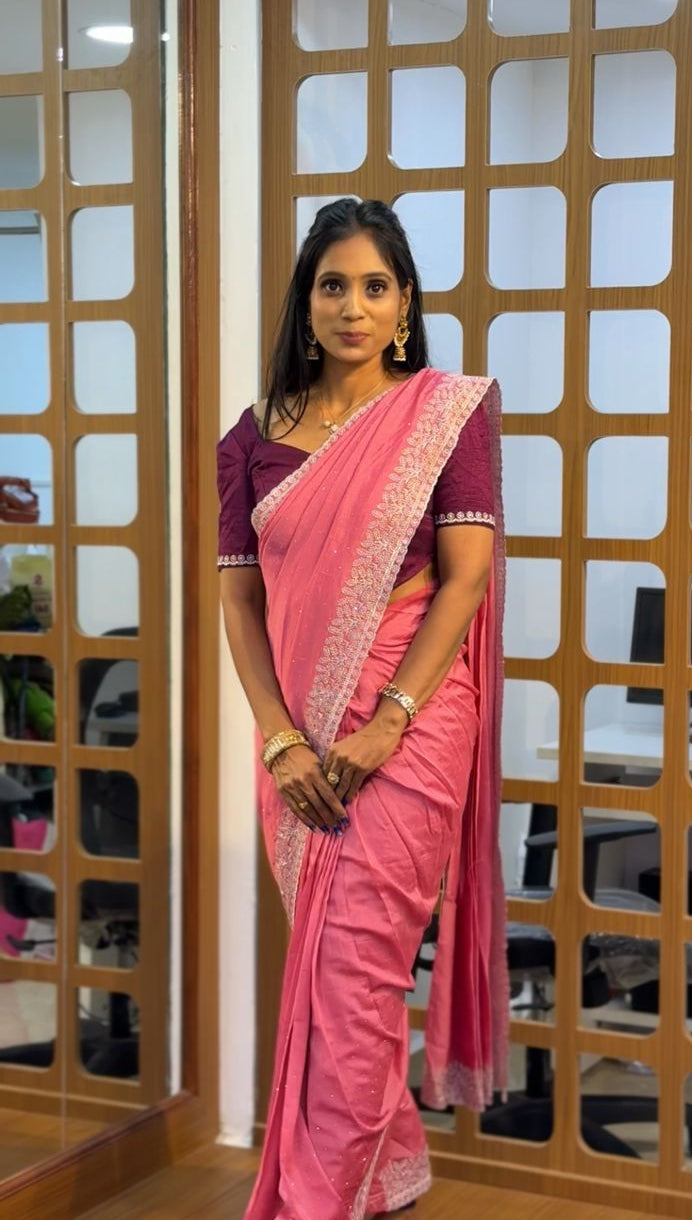 Fancy Hip Open Zip & Go Saree | SSFS278