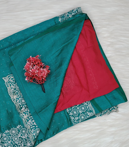 Fancy Work Saree | SSFS412