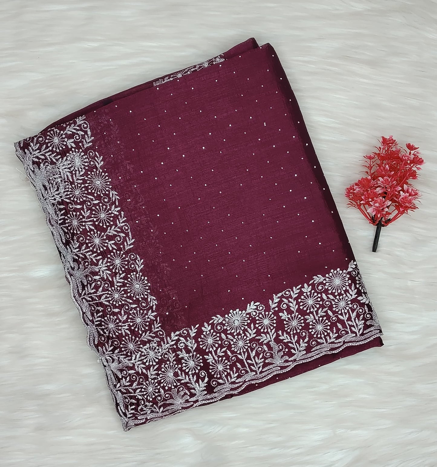 Fancy Work Saree | SSFS412