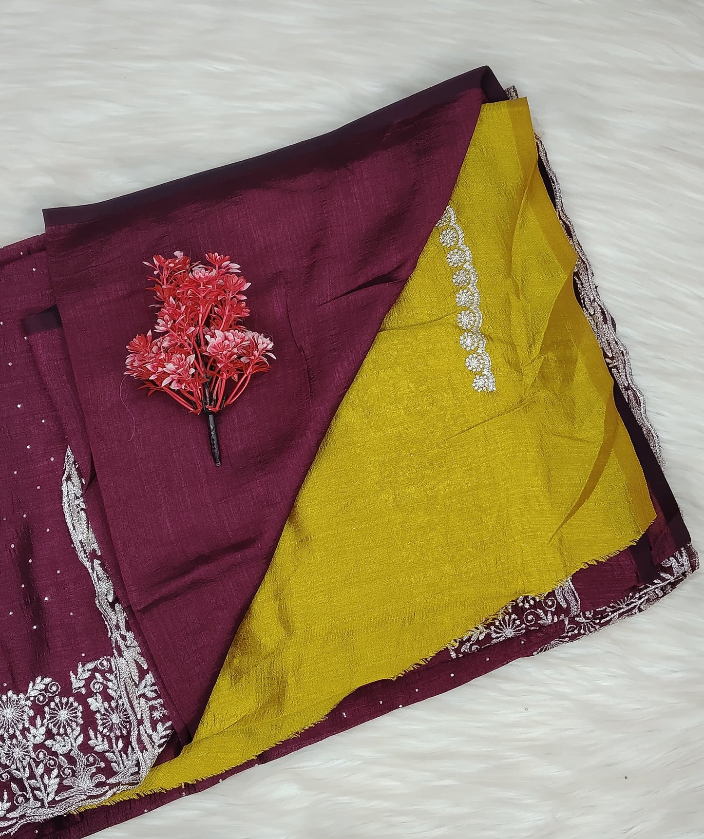 Fancy Work Saree | SSFS412