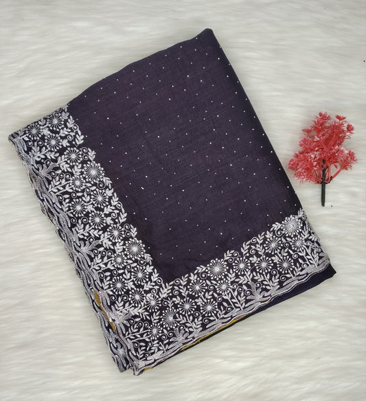 Fancy Work Saree | SSFS412