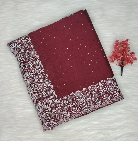 Fancy Work Saree | SSFS412