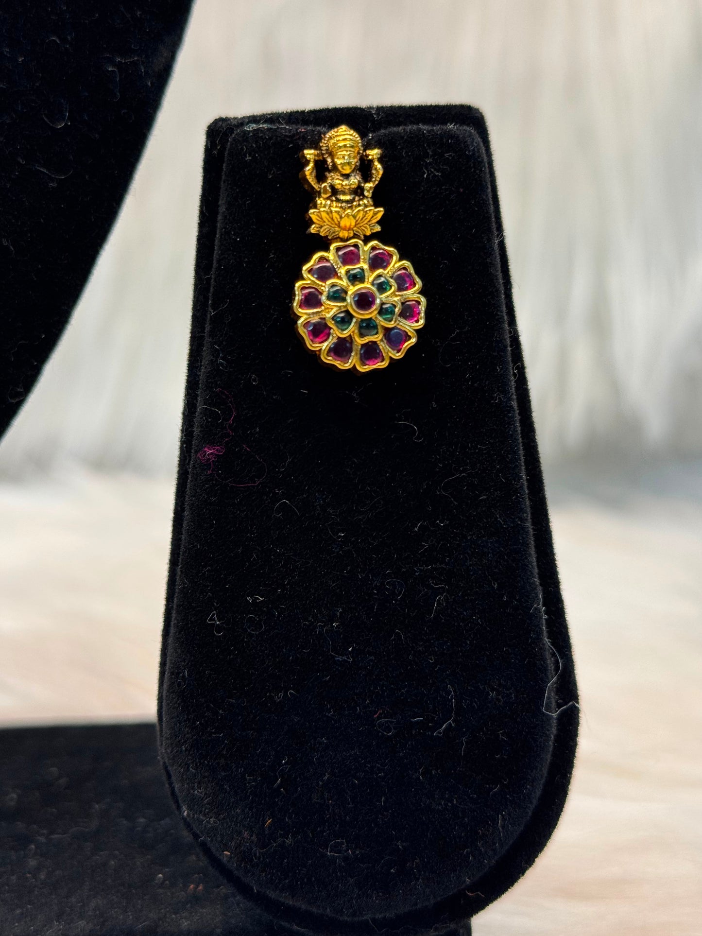 Lakshmi Flower Kemp Necklace Set B10 | SSLF045