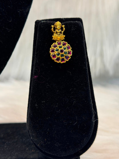 Lakshmi Flower Kemp Necklace Set B10 | SSLF045