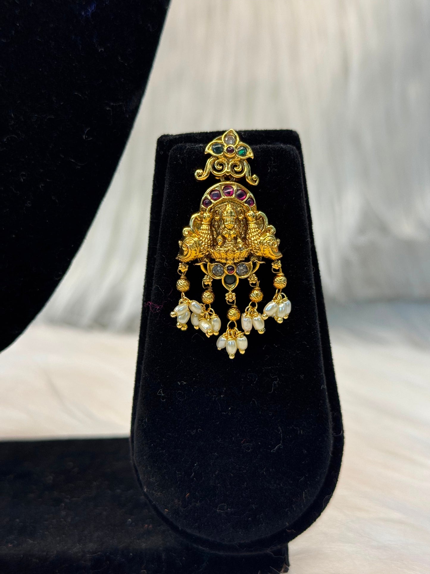 Premium Lakshmi Devi Temple Jewellery Necklace B10 | SSEPL049