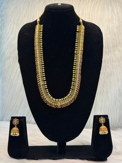 Meenakari Long Haram Necklace B10 | SSML051