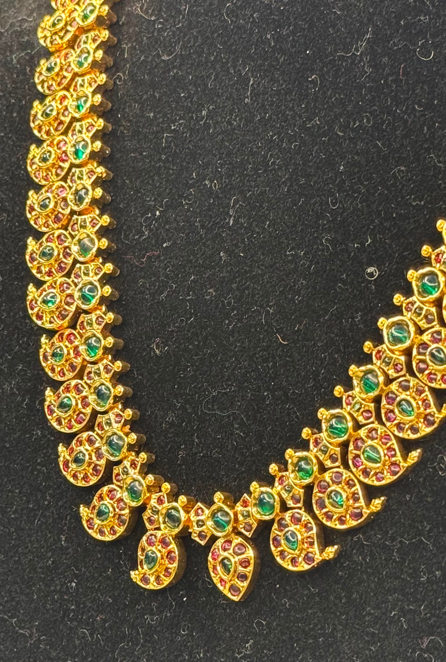 Kemp Stone Mango Haram Necklace Set B10 | SSKM71