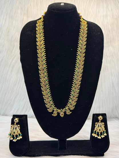 Kemp Stone Mango Haram Necklace Set B10 | SSKM71
