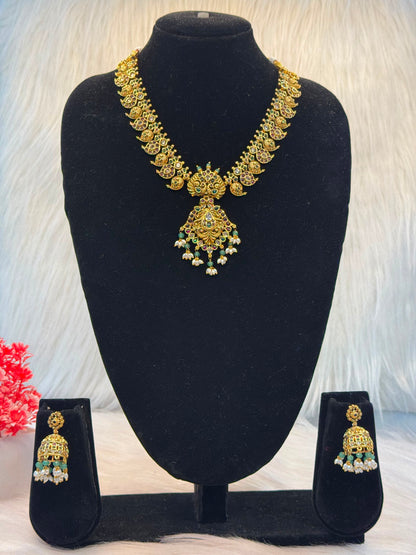 Mayura Peacock Temple Necklace B10 | SSMP75