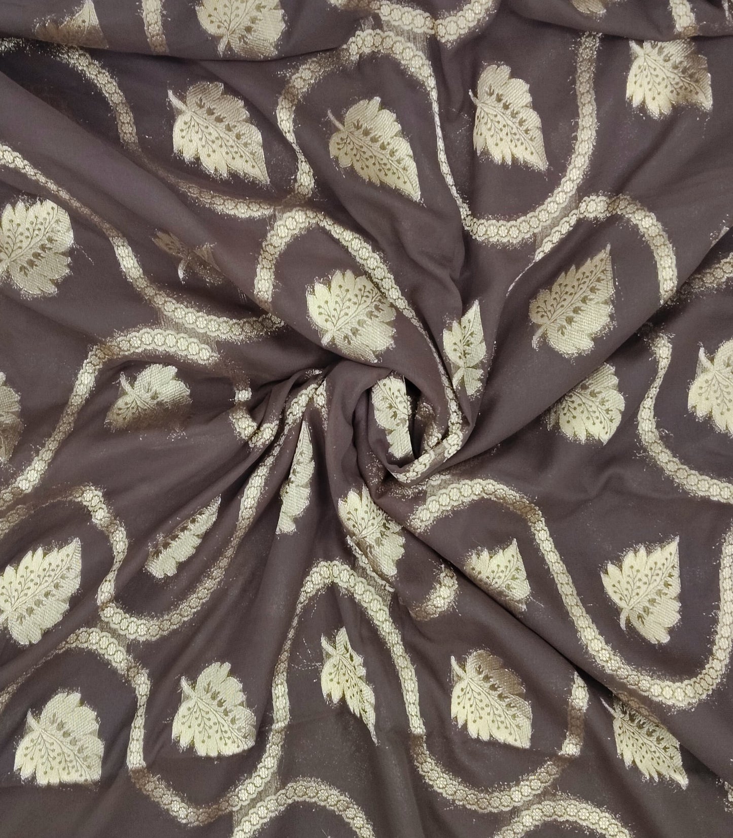 Georgette Contrast Saree | SSGS422