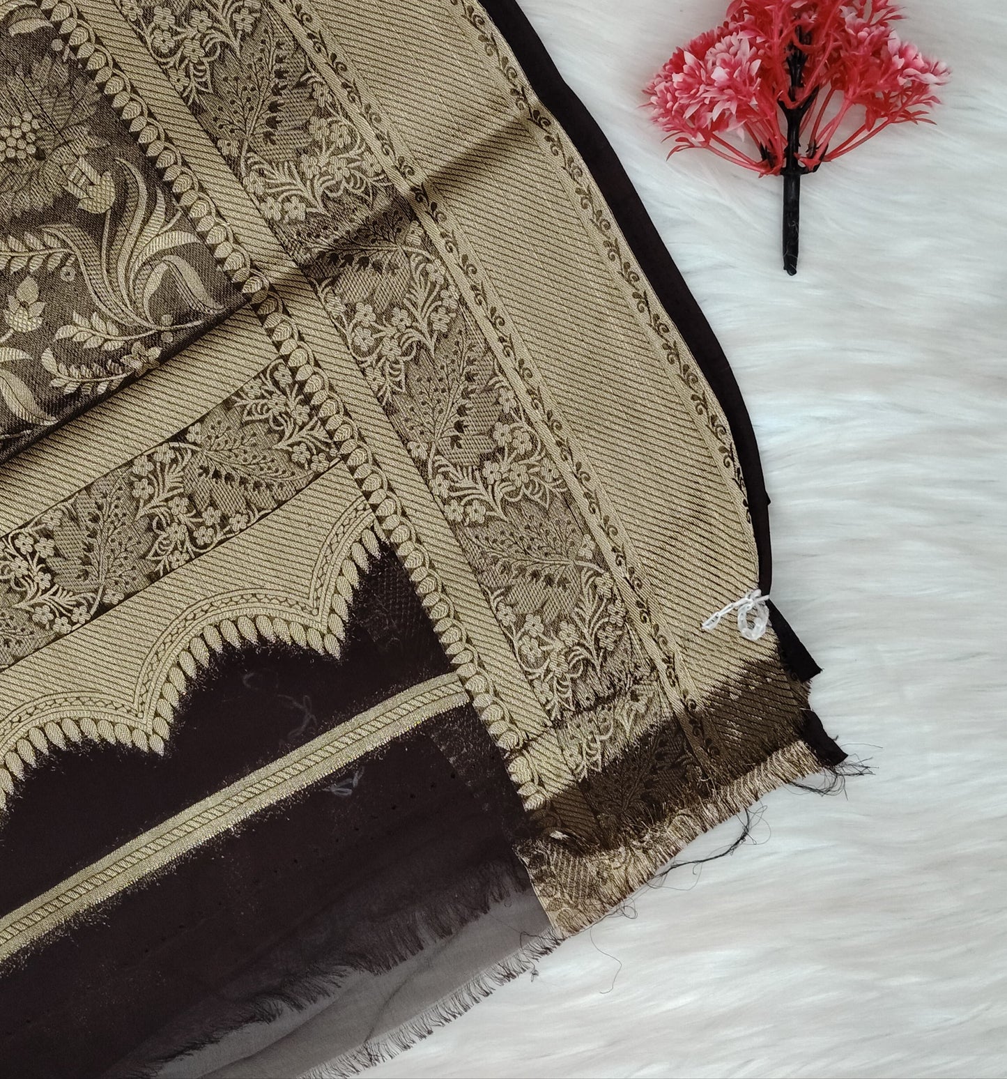 Georgette Contrast Saree | SSGS422