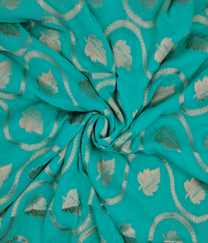 Georgette Contrast Saree | SSGS422