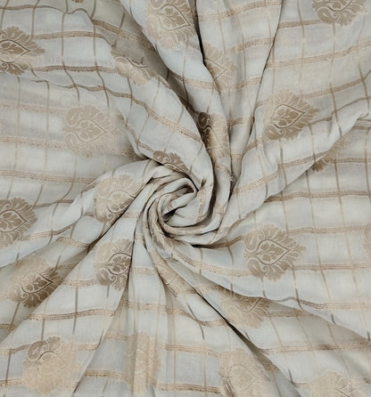 Georgette Contrast Saree | SSGS422