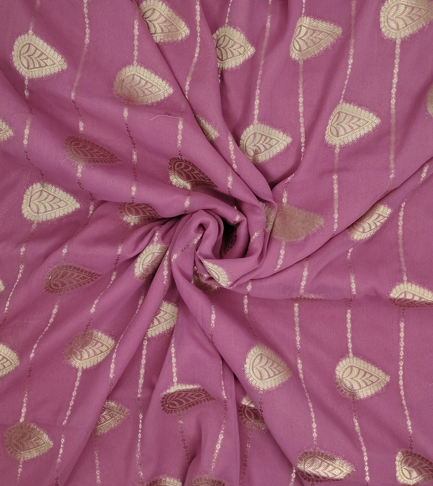 Georgette Contrast Saree | SSGS422