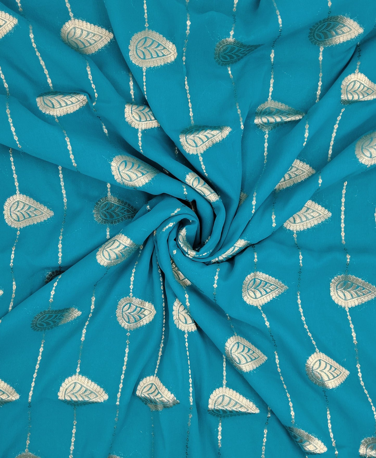 Georgette Contrast Saree | SSGS422