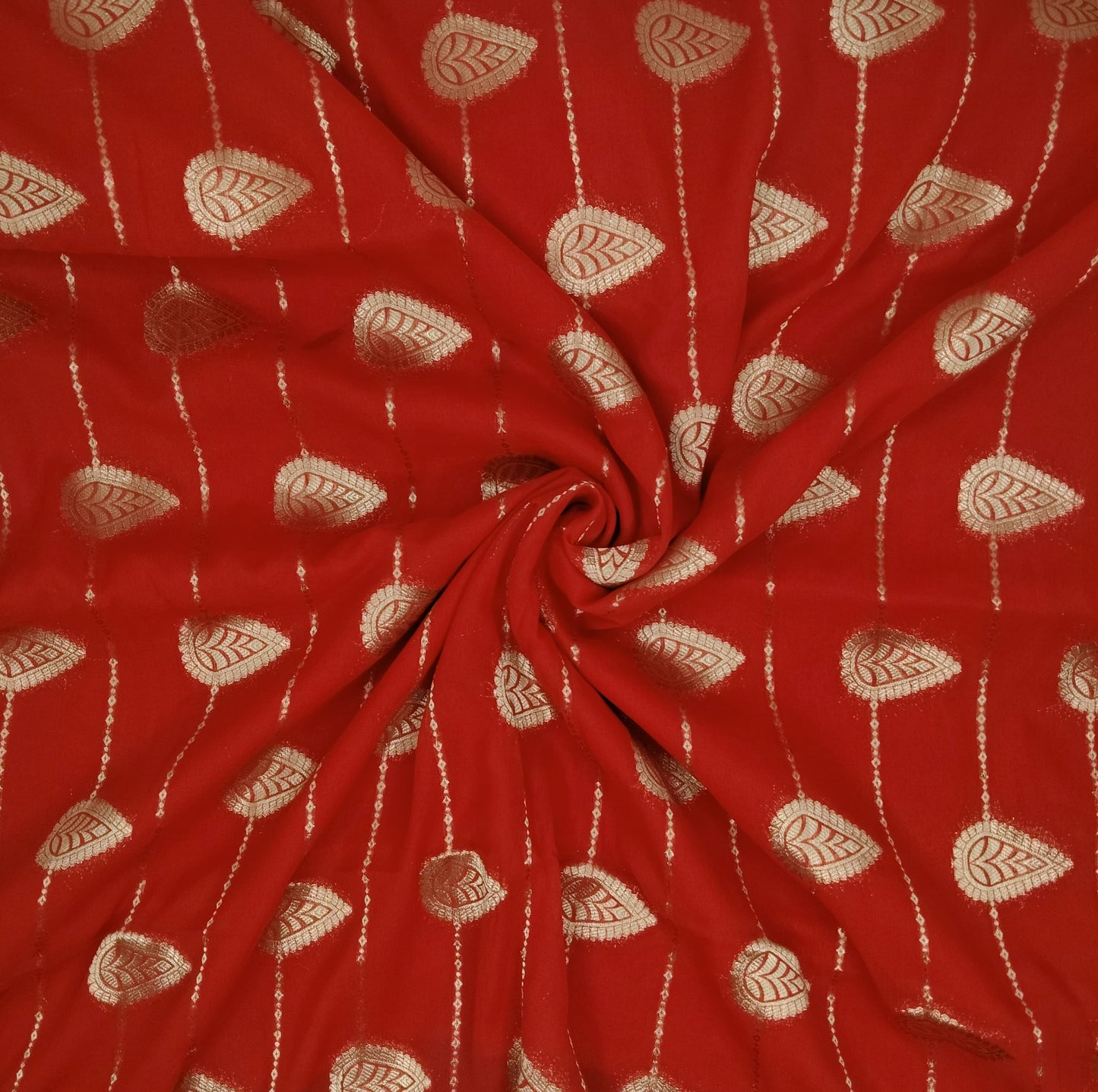 Georgette Contrast Saree | SSGS422