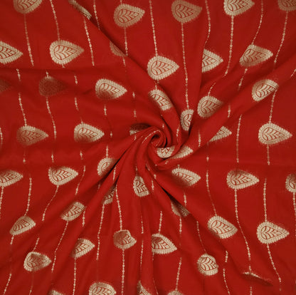 Georgette Contrast Saree | SSGS422