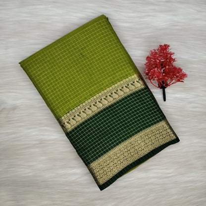 Grape Georgette Contrast Saree | SSGG424