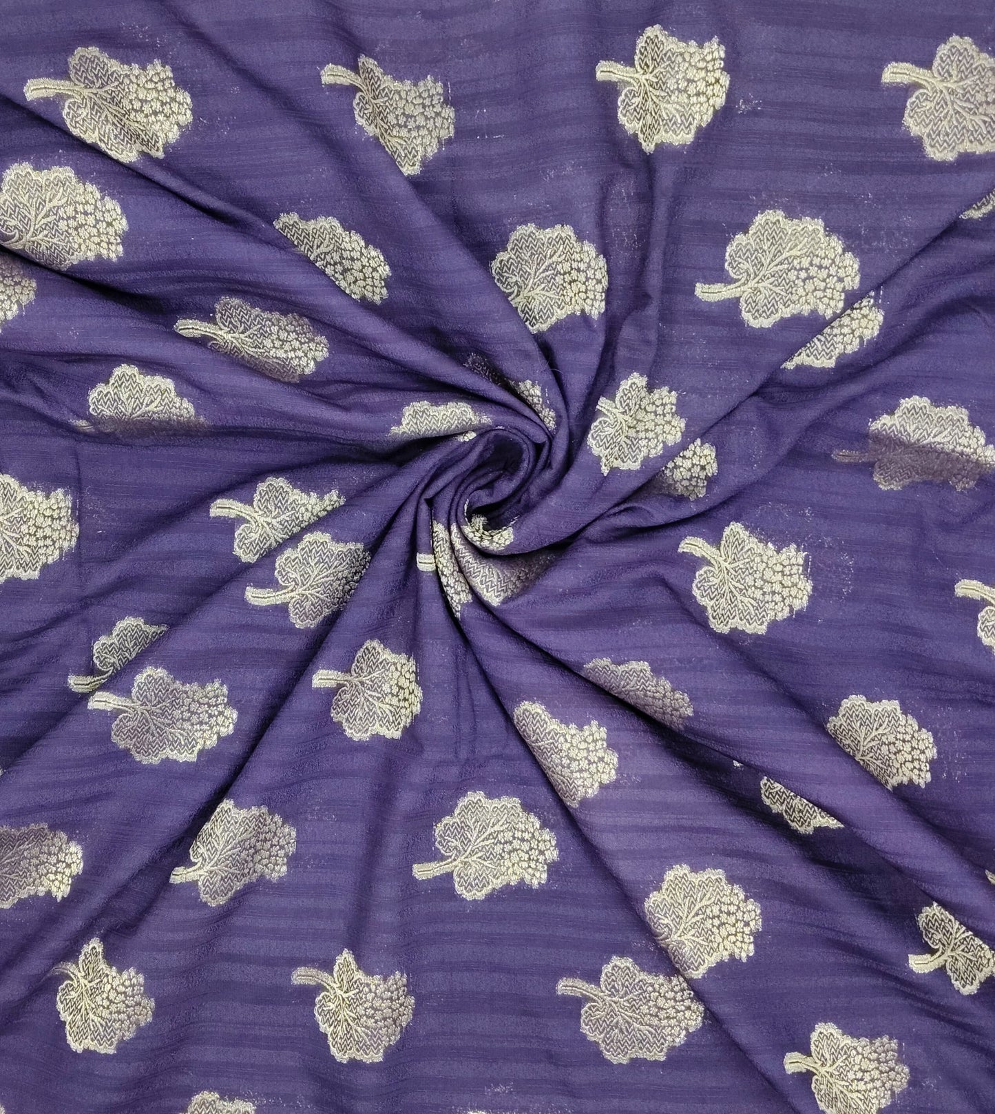 Grape Georgette Contrast Saree | SSGG424