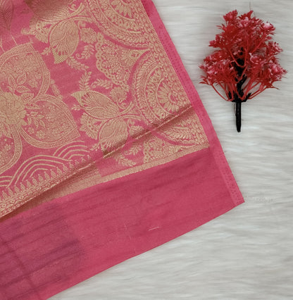 Grape Georgette Contrast Saree | SSGG424
