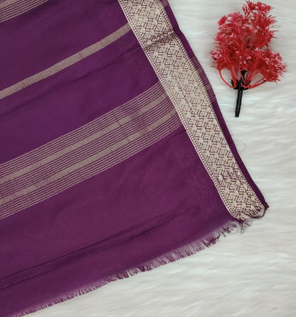 Ajrak Print Silk Saree | SSAP426