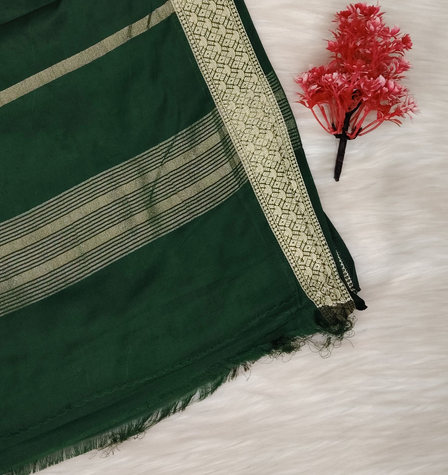 Ajrak Print Silk Saree | SSAP426
