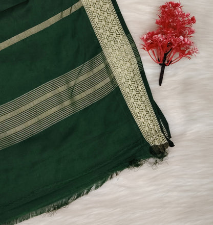 Ajrak Print Silk Saree | SSAP426