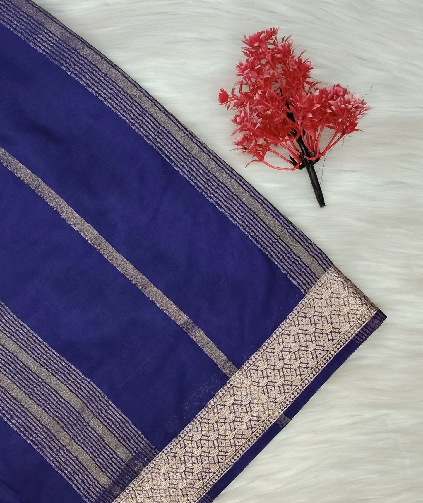 Ajrak Print Silk Saree | SSAP426
