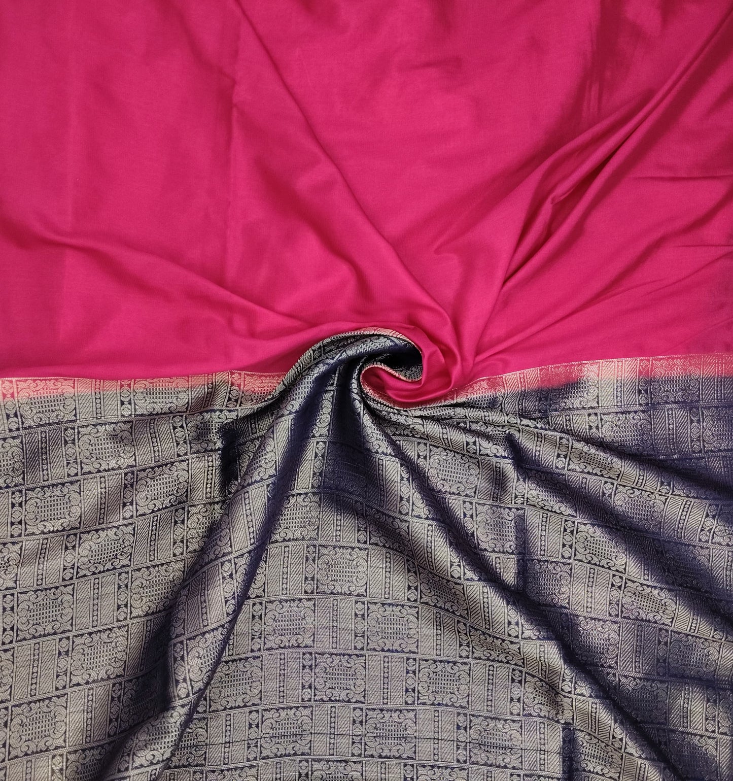 Ajrak Print Silk Saree | SSAP426