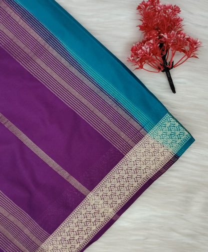 Ajrak Print Silk Saree | SSAP426