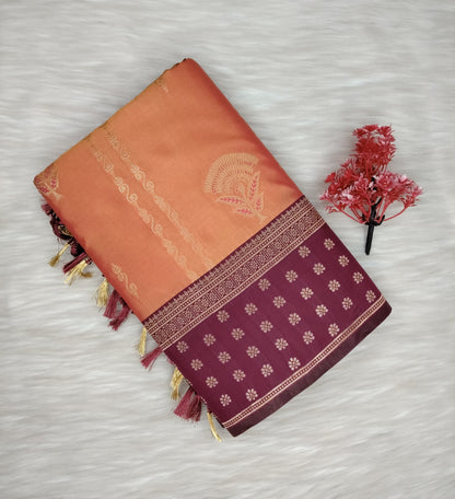 Semi Silk Soft Saree | SSSS432