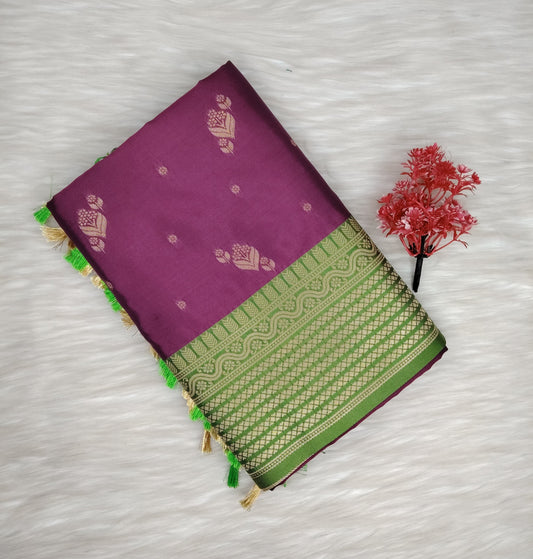 Semi Silk Soft Saree | SSSS432
