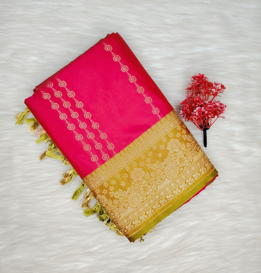 Semi Silk Soft Saree | SSSS432
