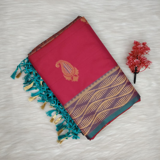 Semi Silk Soft Saree | SSSS432