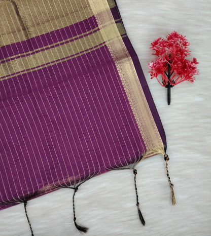 Cotton Checked Oaks Saree | SSCC436