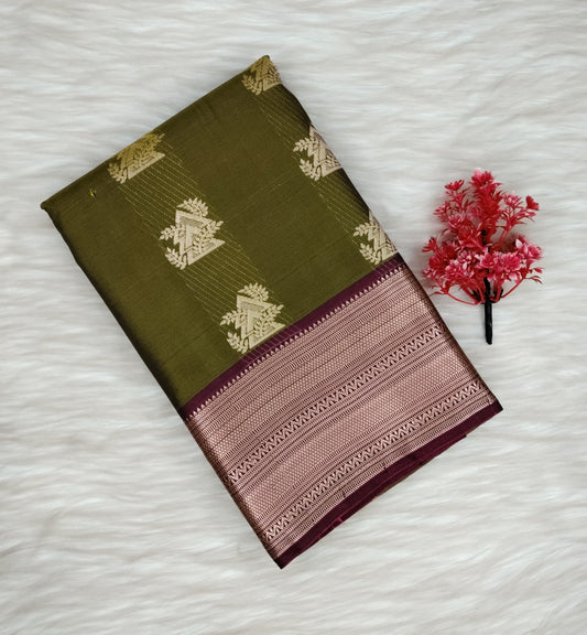 Semi Silk With Buttas Saree | SSSB434